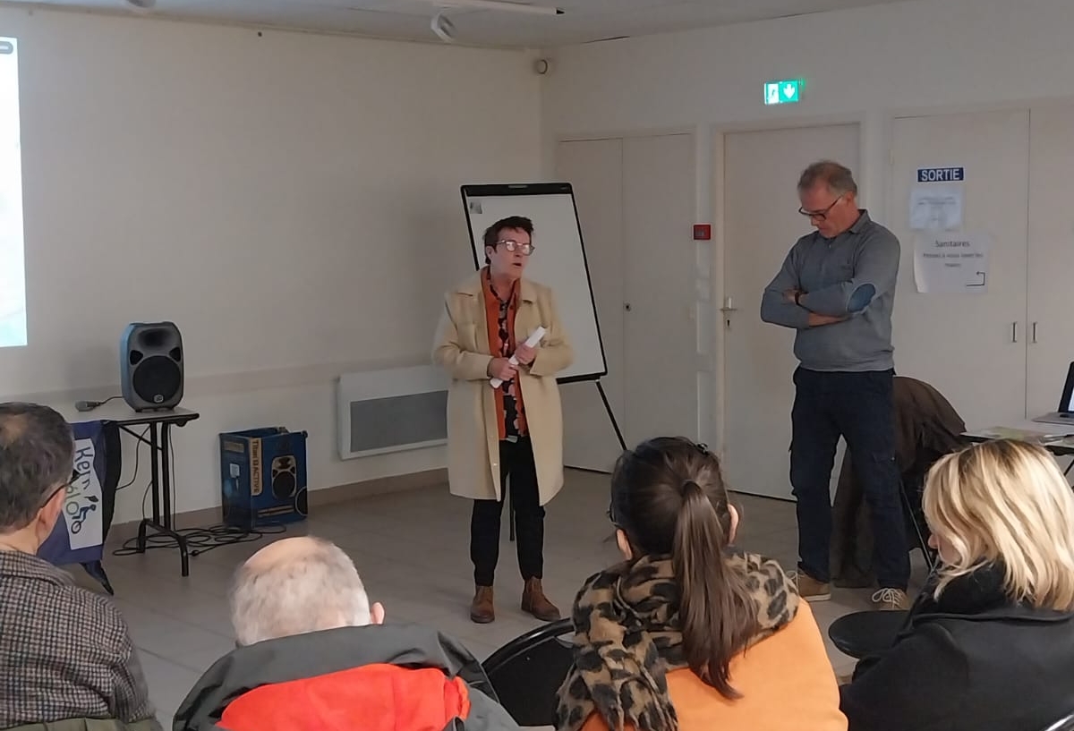 Martine OLIVIER à la réunion Kernavélo du 27/01/2026