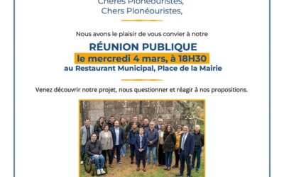 Réunion publique le 4 mars